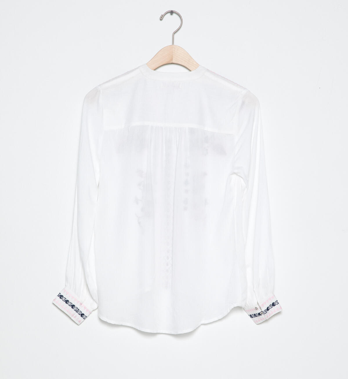 Long-Sleeve Embroidered Peasant Top (7-16), , hi-res image number 1